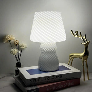 Lampe De Chevet | Champignon Design Blanc